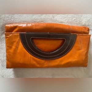 RETRO Leather Magnetic Collapsible Clutch